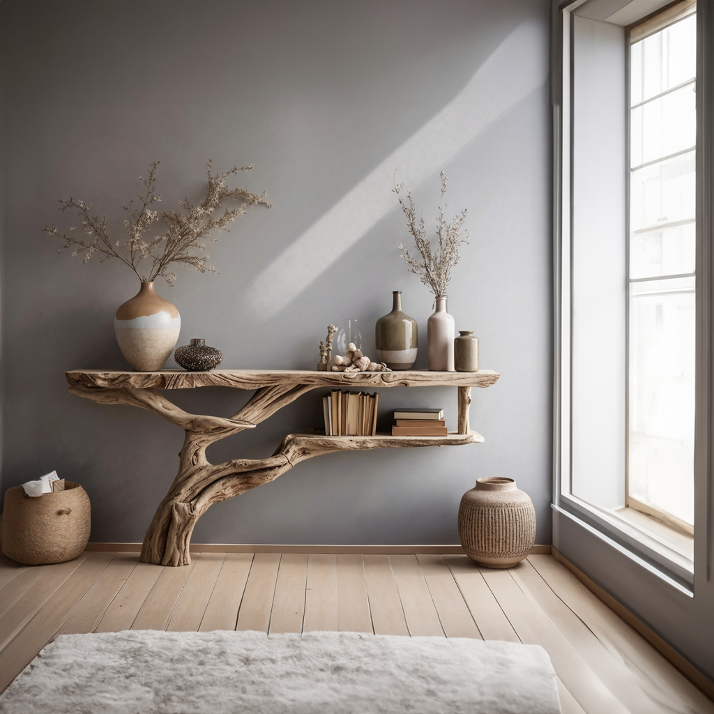 Wood Console Table Hallway Table Farmhouse Decor